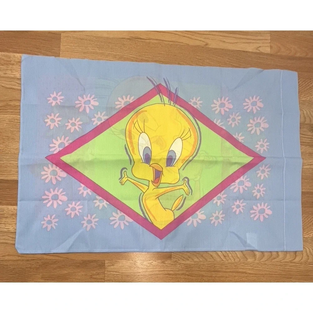 Vintage 2000 Tweety Bird Pillowcase Double Sided NEW